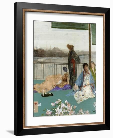 Variations in Flesh Colour and Green: the Balcony, C. 1870-James Abbott McNeill Whistler-Framed Giclee Print