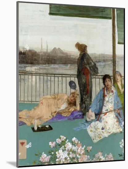 Variations in Flesh Colour and Green: the Balcony, C. 1870-James Abbott McNeill Whistler-Mounted Giclee Print