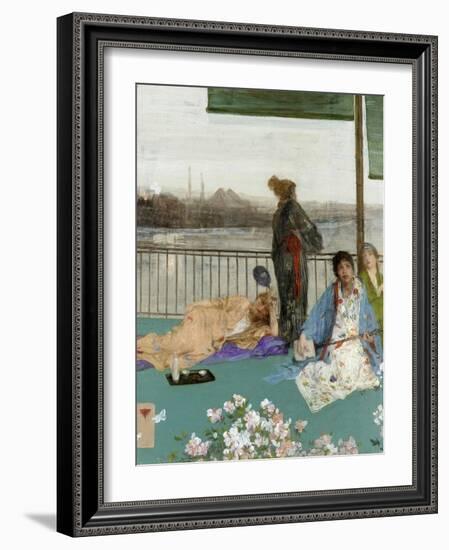 Variations in Flesh Colour and Green: the Balcony, C. 1870-James Abbott McNeill Whistler-Framed Giclee Print