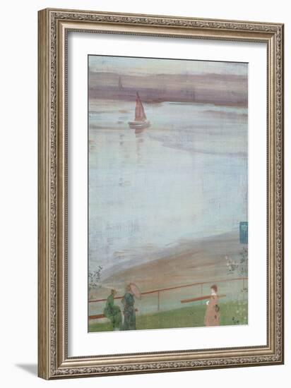 Variations in Violet and Green-James Abbott McNeill Whistler-Framed Art Print