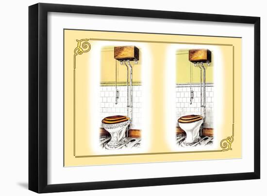 Variations of a Toilet-null-Framed Art Print