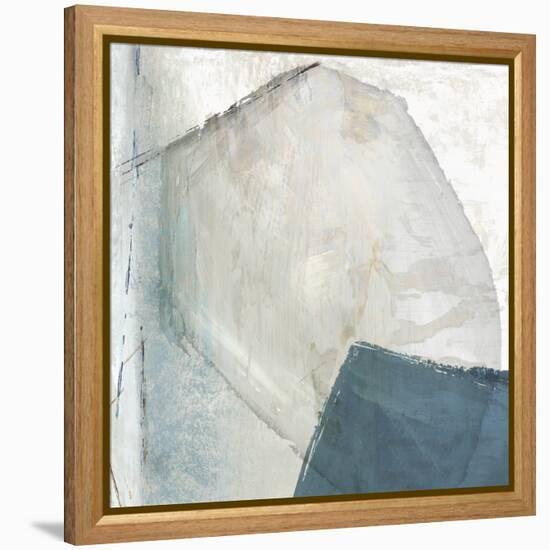 Varied Blue Abstract-Emma Peal-Framed Stretched Canvas