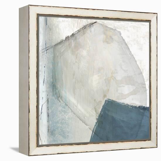 Varied Blue Abstract-Emma Peal-Framed Stretched Canvas