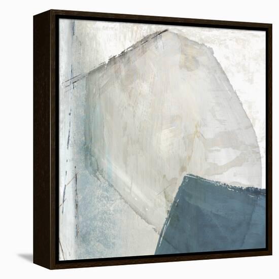 Varied Blue Abstract-Emma Peal-Framed Stretched Canvas