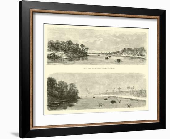 Varied Views in the Plains of the Sacramento-Édouard Riou-Framed Giclee Print