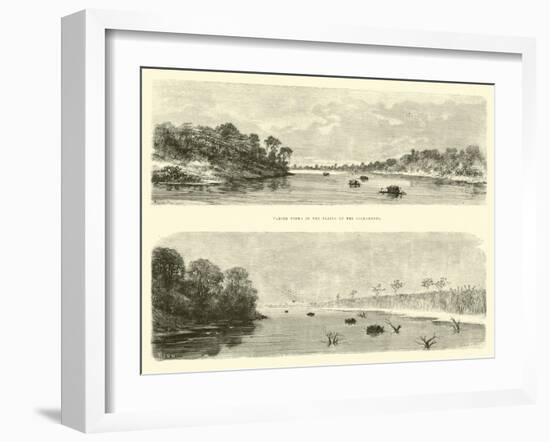 Varied Views in the Plains of the Sacramento-Édouard Riou-Framed Giclee Print