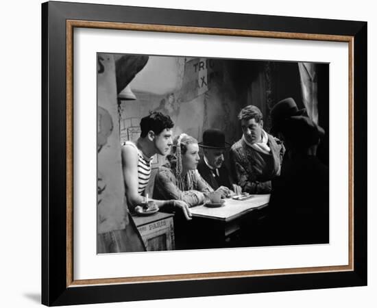 Varietes Nicolas Farkas with Fernand Gravey, Annabella and Jean Gab 1935 (b/w photo)-null-Framed Photo