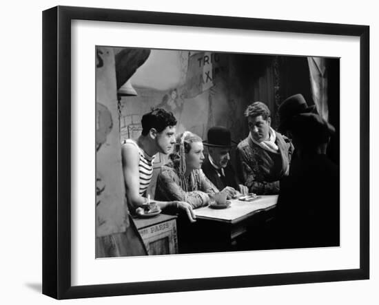 Varietes Nicolas Farkas with Fernand Gravey, Annabella and Jean Gab 1935 (b/w photo)-null-Framed Photo