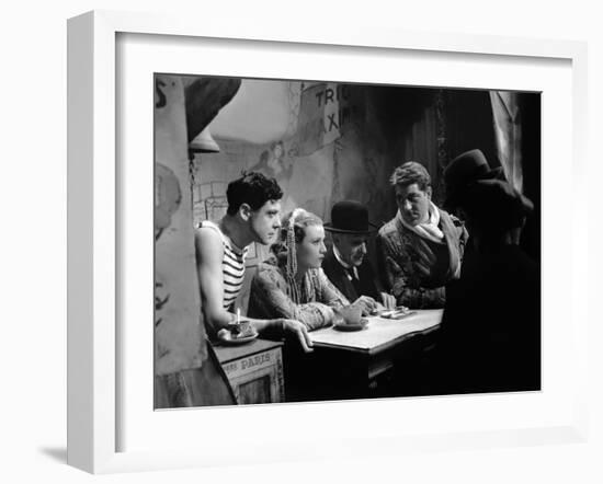 Varietes Nicolas Farkas with Fernand Gravey, Annabella and Jean Gab 1935 (b/w photo)-null-Framed Photo