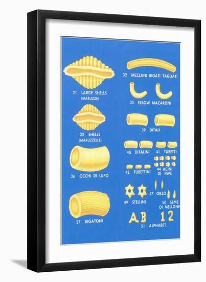 Varieties of Pasta-Found Image Press-Framed Giclee Print