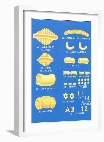 Varieties of Pasta-Found Image Press-Framed Giclee Print