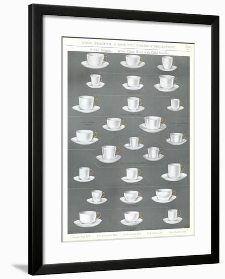 Variety of Cups-null-Framed Art Print