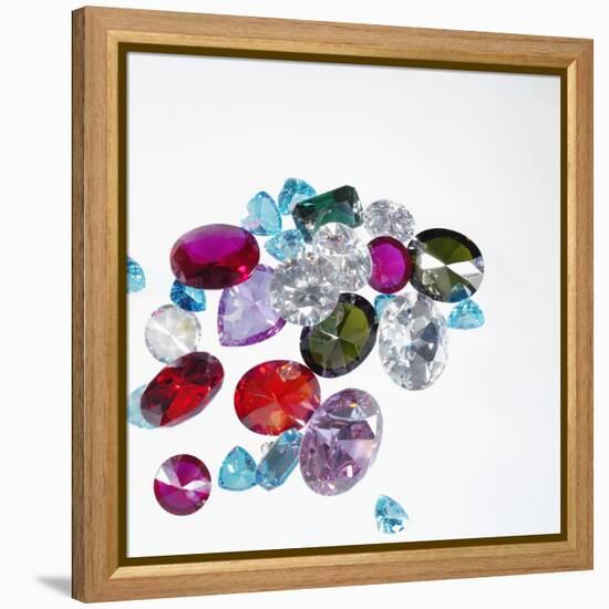 Variety of Jewels-null-Framed Premier Image Canvas