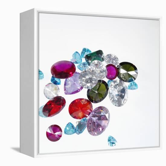 Variety of Jewels-null-Framed Premier Image Canvas