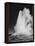 Various Angles During Eruption. "Old Faithful Geyser Yellowstone National Park" Wyoming  1933-1942-Ansel Adams-Framed Stretched Canvas