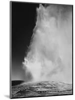 Various Angles During Eruption. "Old Faithful Geyser Yellowstone National Park" Wyoming 1933-1942-Ansel Adams-Mounted Art Print