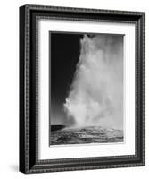 Various Angles During Eruption. "Old Faithful Geyser Yellowstone National Park" Wyoming 1933-1942-Ansel Adams-Framed Art Print