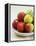 Various Apples on a Stone Plate-Bayside-Framed Premier Image Canvas