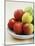 Various Apples on a Stone Plate-Bayside-Mounted Photographic Print