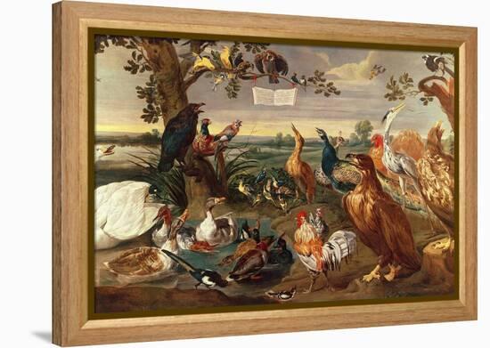 Various Birds-Frans Snyders Or Snijders-Framed Premier Image Canvas