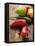 Various Chili Peppers with Drops of Water-null-Framed Premier Image Canvas