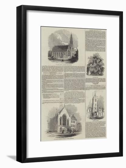 Various Churches-null-Framed Giclee Print