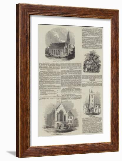 Various Churches-null-Framed Giclee Print