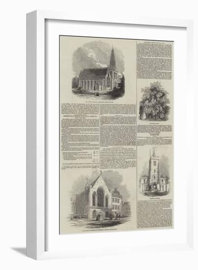Various Churches-null-Framed Giclee Print