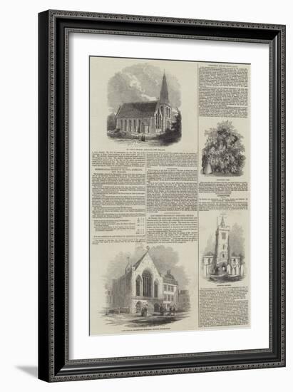 Various Churches-null-Framed Giclee Print