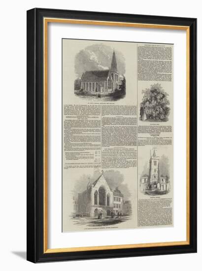 Various Churches-null-Framed Giclee Print