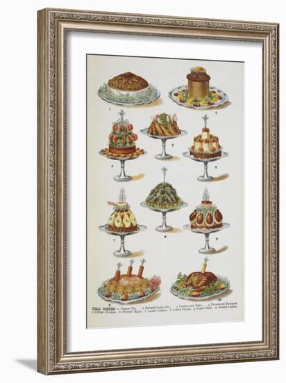 Various Cold Meat Dishes-Isabella Beeton-Framed Giclee Print