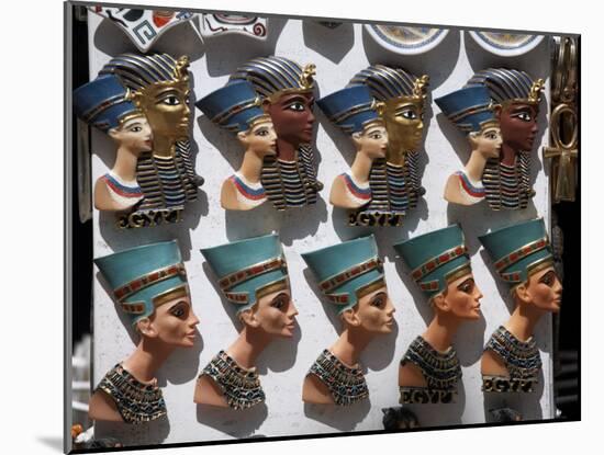 Various Egyptian Badges Depicting Pharaohs, on Sale at Aswan Souq, Aswan, Egypt-Mcconnell Andrew-Mounted Photographic Print