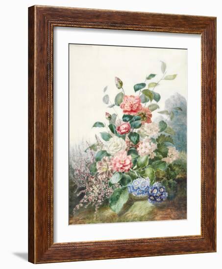 Various Flowers Growing in a Landscape Setting-Antoine Pascal-Framed Giclee Print