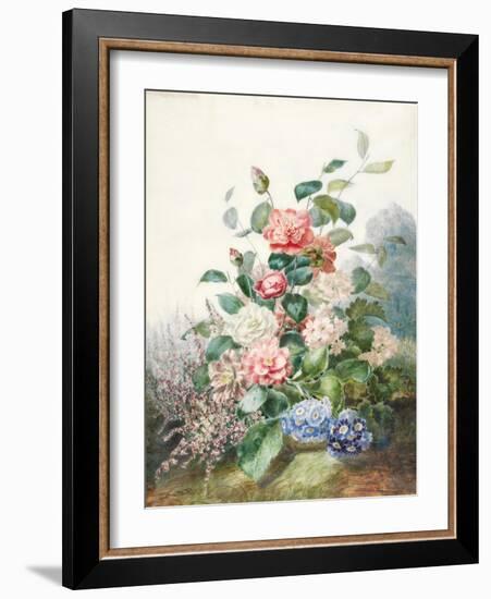 Various Flowers Growing in a Landscape Setting-Antoine Pascal-Framed Giclee Print