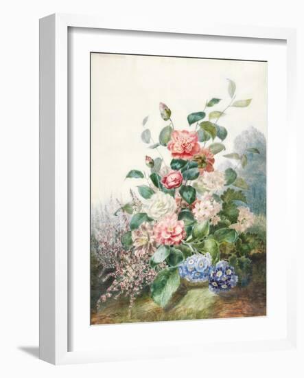 Various Flowers Growing in a Landscape Setting-Antoine Pascal-Framed Giclee Print