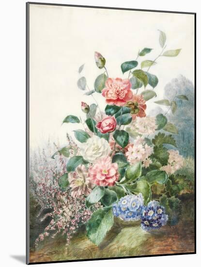 Various Flowers Growing in a Landscape Setting-Antoine Pascal-Mounted Giclee Print