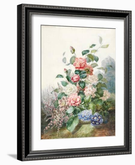 Various Flowers Growing in a Landscape Setting-Antoine Pascal-Framed Giclee Print