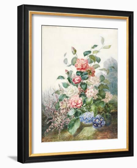 Various Flowers Growing in a Landscape Setting-Antoine Pascal-Framed Giclee Print