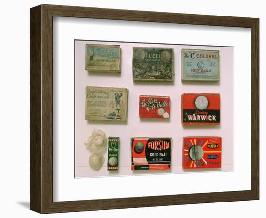 Various golf ball boxes, early 20th century-Unknown-Framed Giclee Print