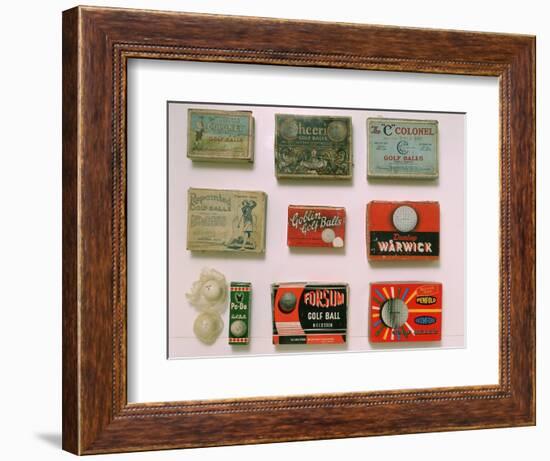 Various golf ball boxes, early 20th century-Unknown-Framed Giclee Print
