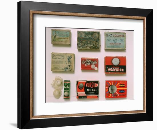 Various golf ball boxes, early 20th century-Unknown-Framed Giclee Print