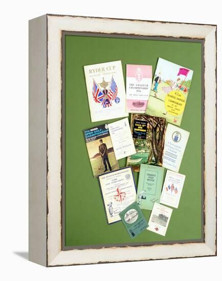 Various golfing programmes, 20th century-Unknown-Framed Premier Image Canvas