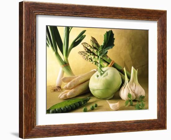Various Green & White Vegetables-Ulrike Koeb-Framed Photographic Print