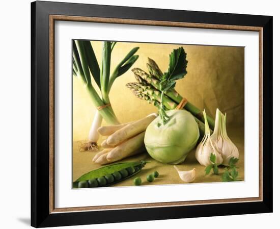 Various Green & White Vegetables-Ulrike Koeb-Framed Photographic Print