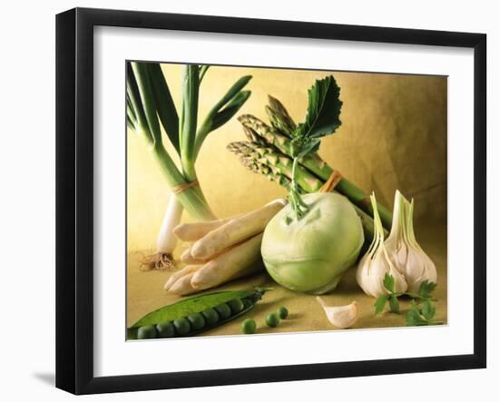 Various Green & White Vegetables-Ulrike Koeb-Framed Photographic Print