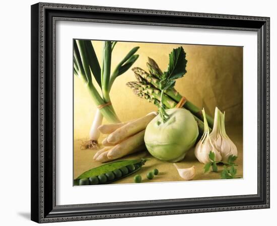 Various Green & White Vegetables-Ulrike Koeb-Framed Photographic Print