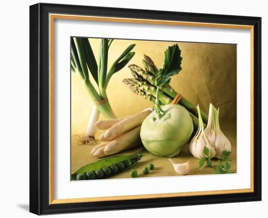 Various Green & White Vegetables-Ulrike Koeb-Framed Photographic Print