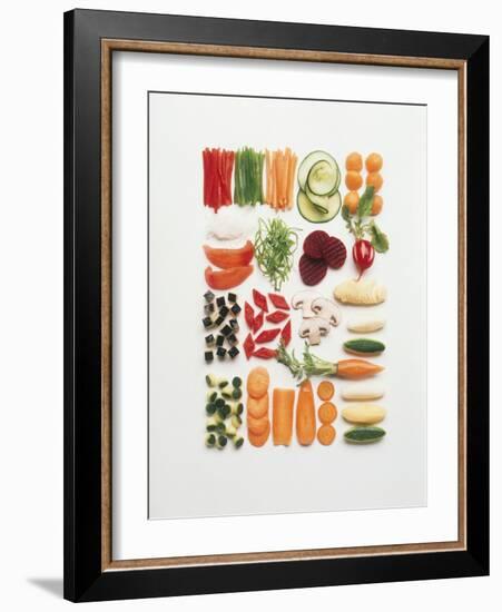 Various Kinds of Chopped Vegetables-Walter Cimbal-Framed Photographic Print