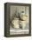 Various Light Coloured Cups on Wooden Shelf-Ellen Silverman-Framed Premier Image Canvas