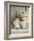 Various Light Coloured Cups on Wooden Shelf-Ellen Silverman-Framed Photographic Print